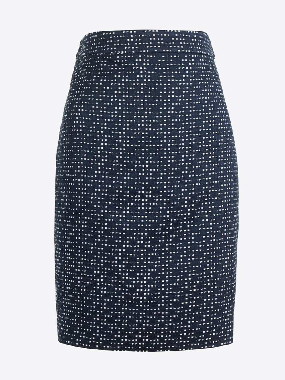 J. Crew Navy and White Printed Pencil Skirt Size 4